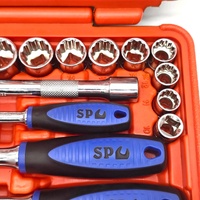SP Tools SP20601 42pc 1/4 3/8 Drive Metric SAE Socket Set