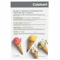 Cuisinart ICE-30BCA Cool Scoops Plus Ice Cream Maker 2L Frozen Dessert