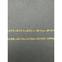 Unisex 9ct Yellow Gold Figaro Link Chain Necklace