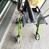 Aspire Vogue Light Seat Walker Rollator Lime 150kg Aluminium WAF705315GR