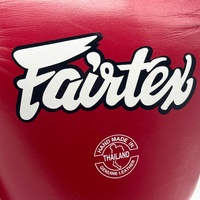 Fairtex BGV1 16oz Tight Fit Boxing Gloves Red Genuine Leather Thailand