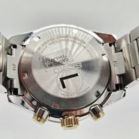 Seiko Prospex V192-0AH0 Solar Chronograph Mens Watch Tachymeter Steel Two-Tone