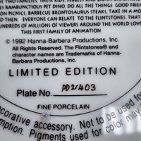 Franklin Mint Flintstones Collector Plate Fine Porcelain 8 Inch Limited Edition
