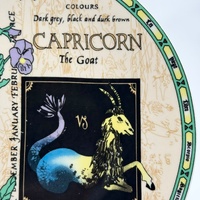 Chef's Choice Capricorn The Goat Zodiac Astrology Collector Plate