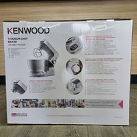 Kenwood Titanium Chef Baker Stand Mixer 1200W 5L Silver KVC65.001SI