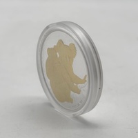 2008 Perth Mint 1oz Gold Gilded Koala 99.9% Silver $1 Dollar Coin Case