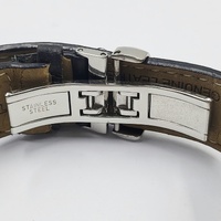 Tissot PRS 516 Men's Quartz Chronograph Watch Black Dial Leather Strap