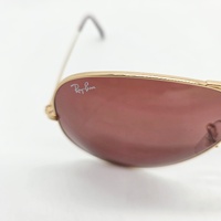 Ray-Ban RB3025 Aviator Large Metal Sunglasses Arista Gold Red Lens