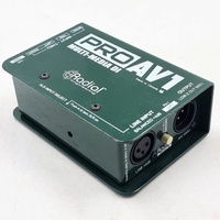 Radial Engineering ProAV1 Passive Multimedia DI Direct Box 1 Channel Mono XLR RCA