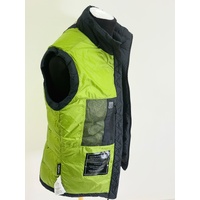 Kathmandu Epiq Mens Down Vest Puffer Body Warmer Black Green Lining XS
