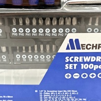 Mechpro MPBSD104K 100 Piece Screwdriver Bit Set CRV Precision Drivers