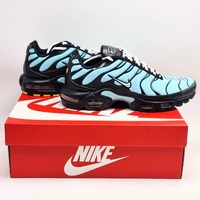 Nike Air Max Plus TN Aqua Silver Black Mens US 9 Sneakers CV8838-400 With Box