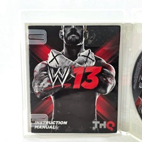 WWE '13 PS3 PlayStation 3 Wrestling Game THQ Attitude Era Complete with Manual