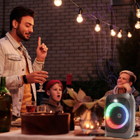 NEW Bluetooth ABS1407 Portable Party Speaker with RGB Lighting by SING-E