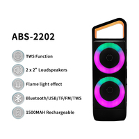 SING-E ABS-2202 Multimedia Bluetooth Portable Speaker with RGB Lighting NEW