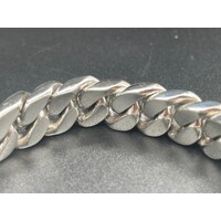 Mens 925 Sterling Silver Curb Link Bracelet (New)