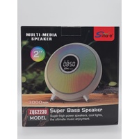 Night Light Digital Clock Super Bass Wireless Bluetooth Speaker Colourfull RGB light NEW