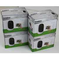 Uniden App Cam Solo Quad Weatherproof Wire-Free Full HD Smart Camera 4 Pack