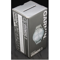Garmin Vívomove 3 Smartwatch 010-02239-00 Silver Stainless Steel Bezel