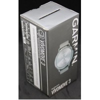 Garmin Vívomove 3 Smartwatch 010-02239-00 - Silver Stainless Steel Bezel