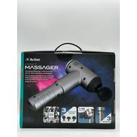 Action Impact Massager Gun S002384 Black Deep Tissue Massage Gun for Pain Relief