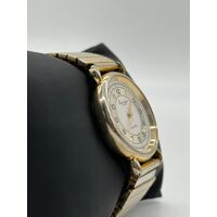 Countdown by Helbros Base Metal Bezel Stainless Steel Ladies Gold Tone Watch