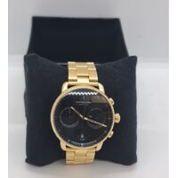 Nordgreen Copenhagen Pioneer 40mm All Gold Black Dial Chronograph Watch