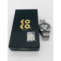 Nixon Synchronicity Time Teller Stainless Steel Chrono Unisex Quartz Watch