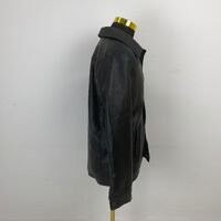 VG World Collection Luxury Black Leather Jacket Size Small