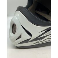 RXT Racer II 2013 White Gunmetal Antman Design Large Helmet (Pre-Owned)