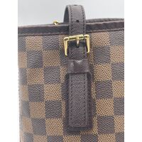 Louis Vuitton 2007 Damier Ebène Marais Shoulder Bag Leather Brown N42240
