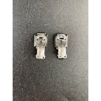 Ladies 9ct White Gold Clip On Earrings Elegant Comfortable Fine Jewellery