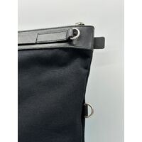 Yves Saint Laurent YSL Paris Canvas Tote Bag Detachable Strap GUS2E 1000 Black