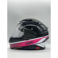 Shoei NXR2 Nocturne TC-7 Full Face Motorcycle Helmet Black/Pink Protective Gear