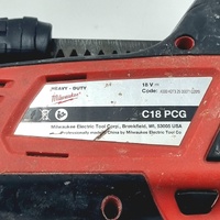 Milwaukee C18 PCG 18V Caulking Gun with Aluminium Barrel and 2.0Ah Battery