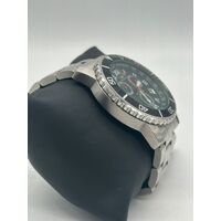 Orologio All Stainless Steel Men’s Watch 10 ATM Water Resistant Silver Band