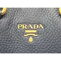 Prada Milano BN1713 Vitello Daino Bluette Women’s Blue Handbag Shoulder Bag
