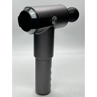 Hyper Impact Percussion Massager 81907 Black Portable Design with 5 Attachments