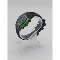 Citizen CA0289-00E Eco-Drive Chronograph Men’s Black Green Watch 10 Bar WR