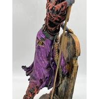 Egyptian Style Undead Knight with Glaive and Skull Shield Collectable Statue