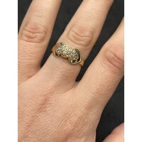Ladies 14ct Yellow Gold CZ Ring (Pre-Owned)