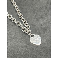 Ladies 925 Sterling Silver Belcher Necklace (Pre-Owned)