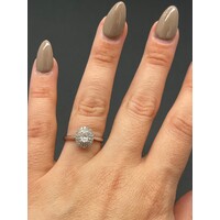 Ladies 14ct White Gold Diamond Engagement Ring (Pre-Owned)