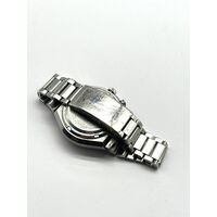 Vintage Seiko Bell-Matic Blue Dial 17 Jewels Date Day Stainless Steel Mens Watch