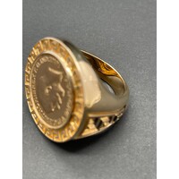 Mens 10ct Solid Yellow Gold Ring (Pre-Owned)