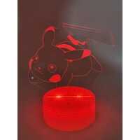 Pikachu 3D Night Light Multi Colour Changing Illusion Lamp