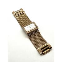Loyal Women’s Rose Gold Tone Stainless Steel Small Size Rectangle Shape Watch