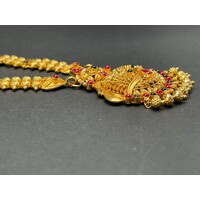 Ladies 22ct Yellow Gold Fancy Link Necklace (Pre-Owned)