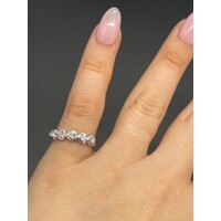 Ladies 14ct White Gold Diamond Ring (Pre-Owned)