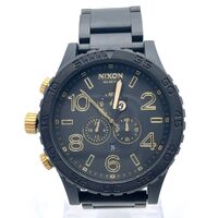 Nixon Men’s Simplify 51-30 Chrono Matte Black/Gold Watch (Pre-owned)